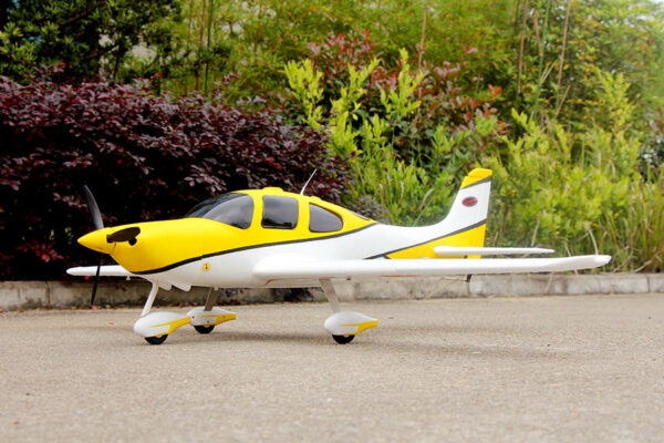Dynam Cirrus SR22 V2 Yellow RC Scale Airplane 1.4m Wingspan - PNP - DY8936YL - Image 3