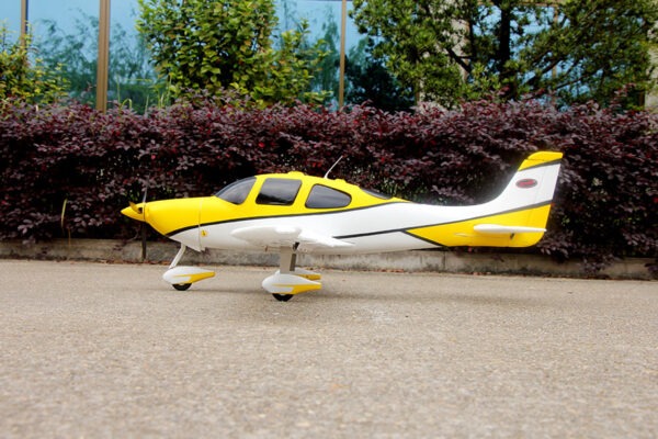Dynam Cirrus SR22 V2 Yellow RC Scale Airplane 1.4m Wingspan - PNP - DY8936YL - Image 4